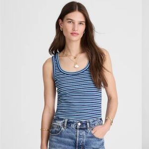 NWT Madewell (Re)generative Cotton Ribbed Scoopneck Tank